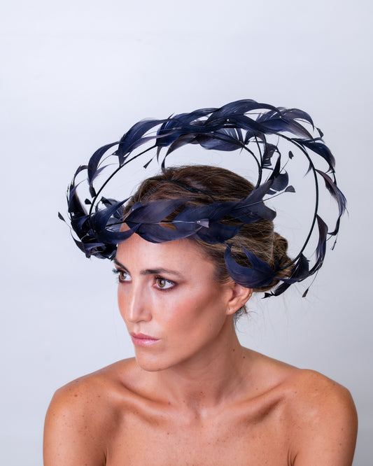Tocado de plumas C-338