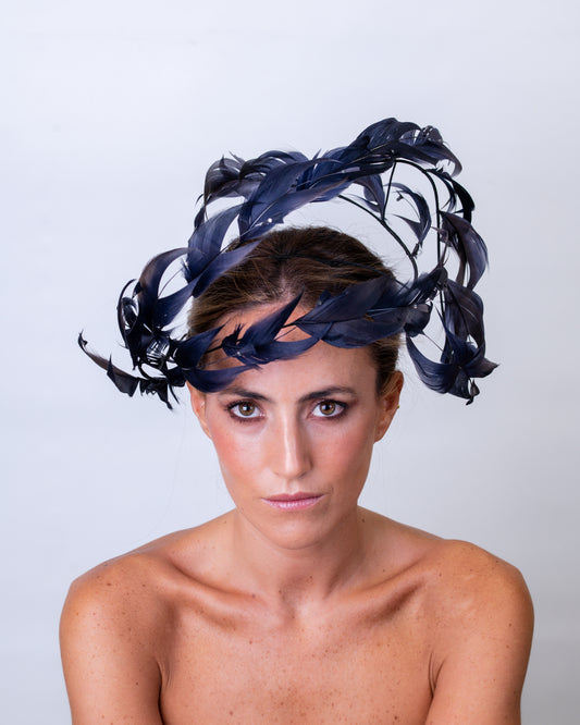 Tocado de plumas C-338